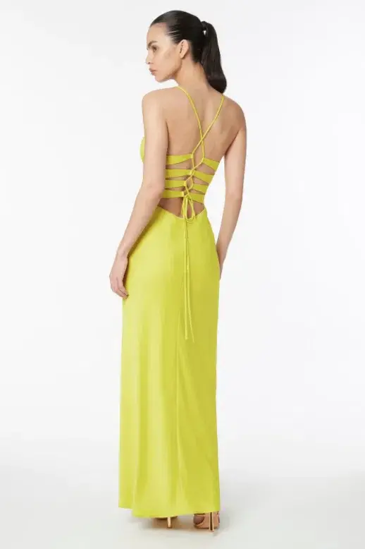 Manning Cartell Time To Shine Slip Maxi Dress Lime Size 8 / S for rent on The Volte - main image