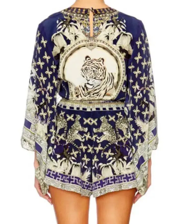 Camilla A Little Past Twilight Kimono Sleeve Playsuit Print Size XS / Au 8 - Image 3