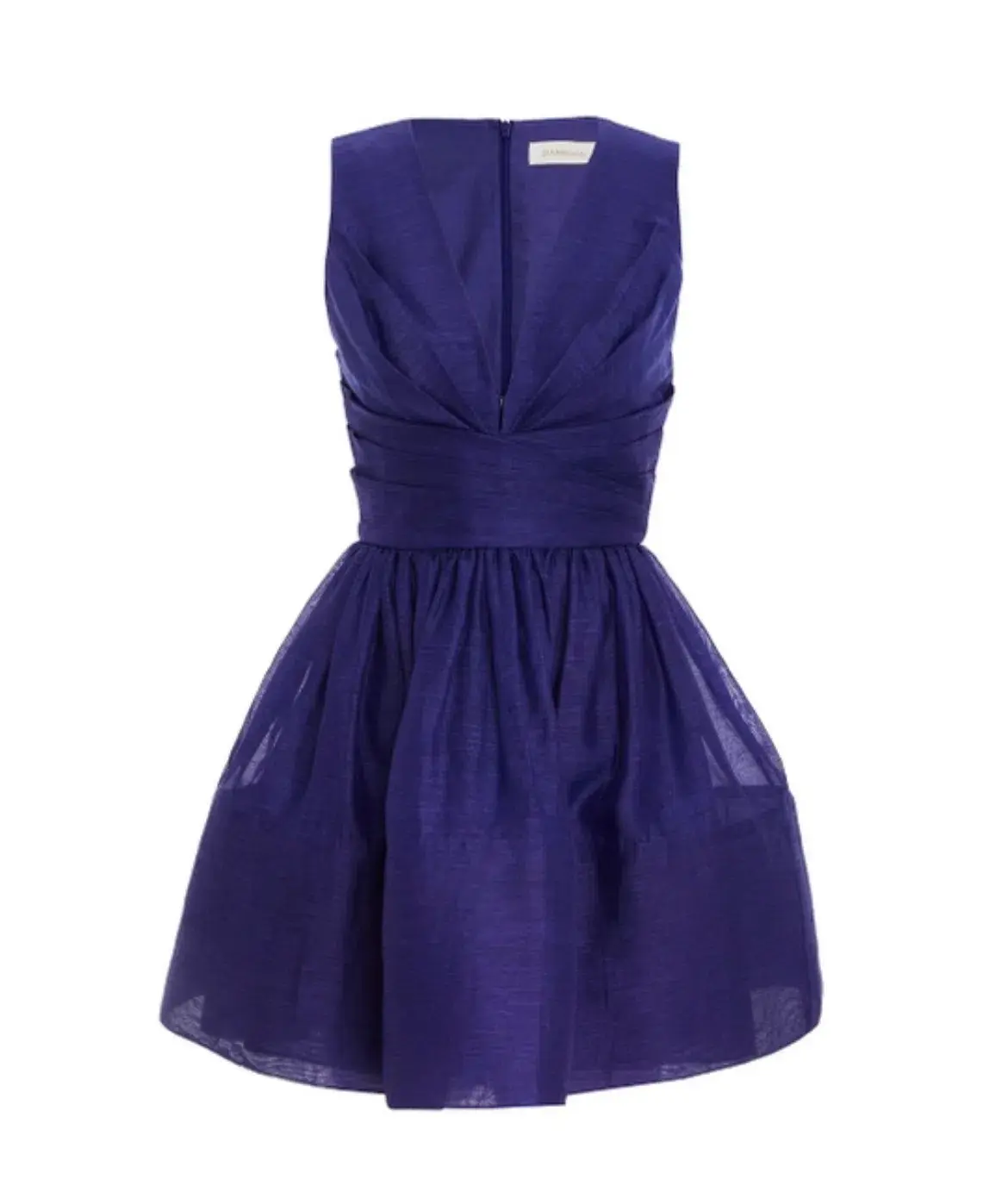 Zimmermann Tama V Neck Mini Dress Blue Size 1 / Au 10 - Image 5