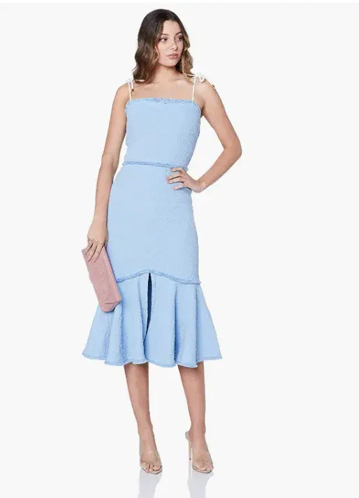 Finders Keepers Echo Midi Dress Pale Blue Size 12  - Image 2