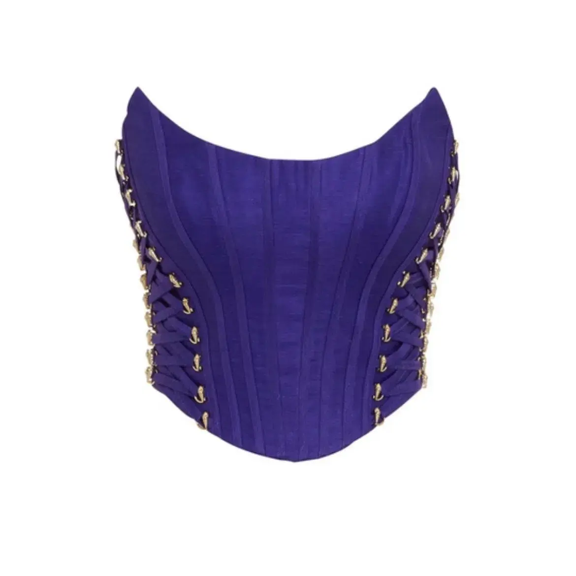 Zimmermann Tama Lace Up Corset Ultramarine Size 2/Au 12 - Image 4