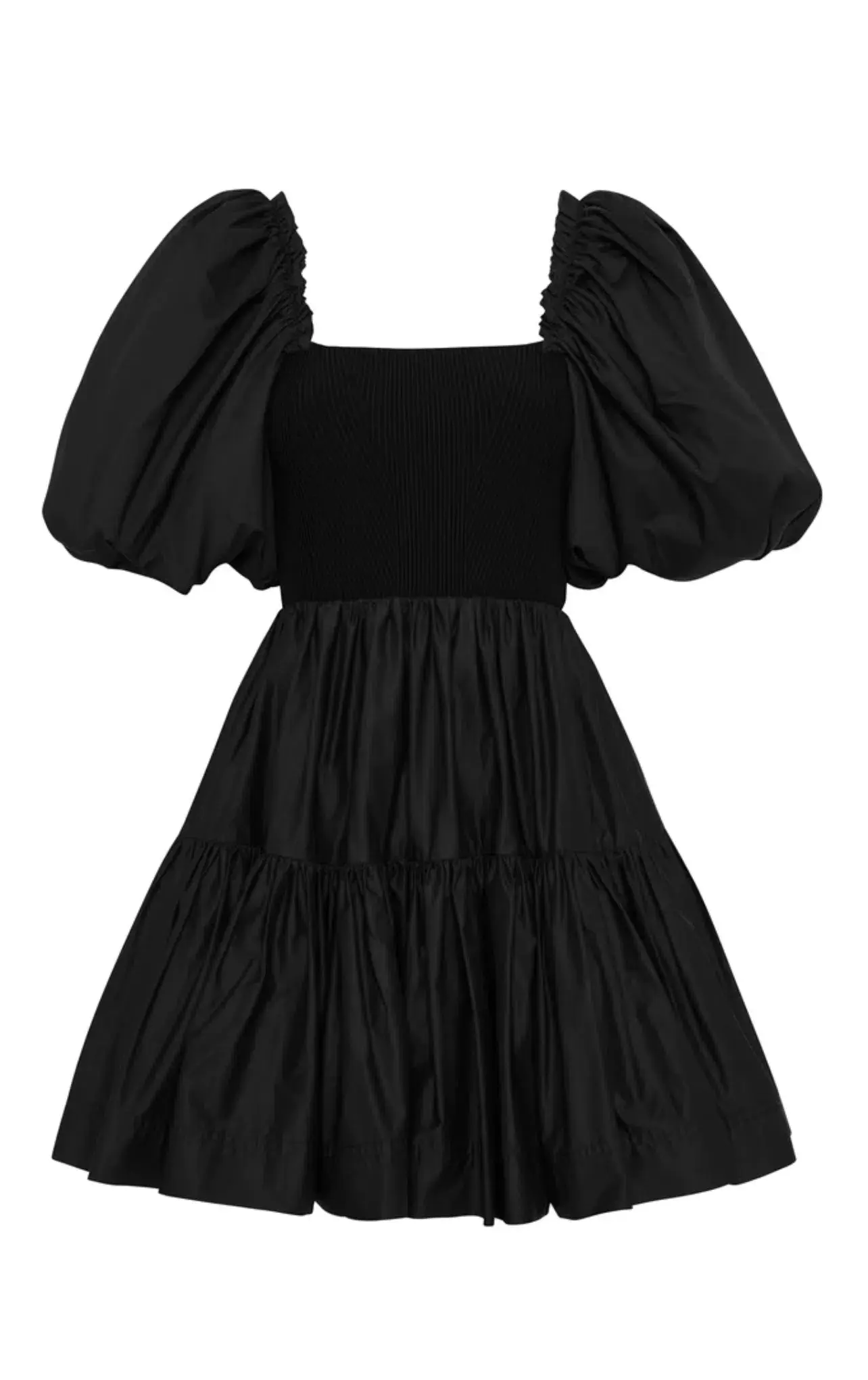 Aje Casa Puff Sleeve Mini Dress Black Size AU 8 - Image 5