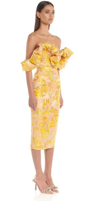 Eliya The Label Brielle Dress Yellow Size AU 10  - Image 4