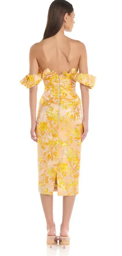 Eliya The Label Brielle Dress Yellow Size AU 10  - Image 3
