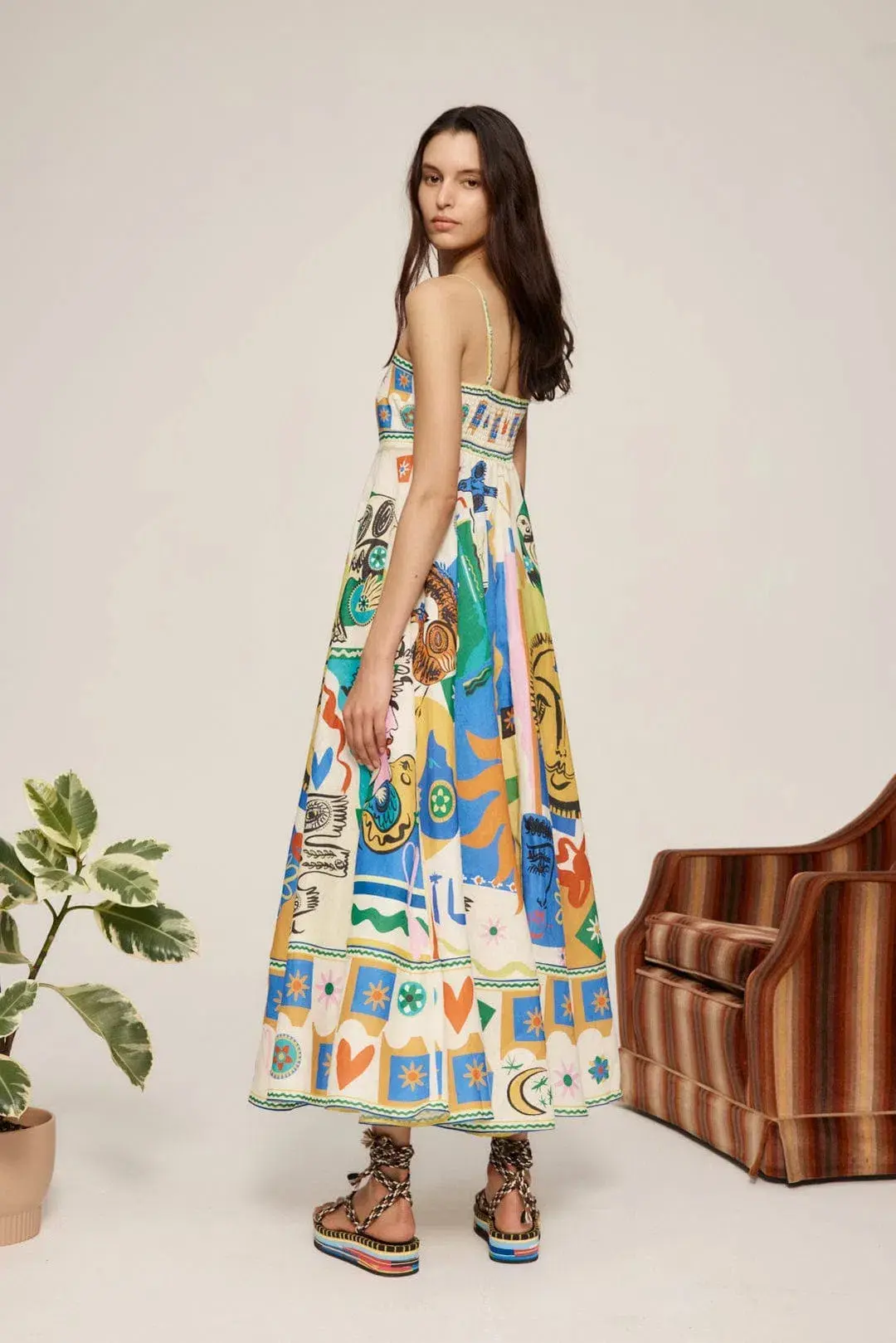 Alemais Soleil Sundress Multi-colored Size AU 14 - Image 2