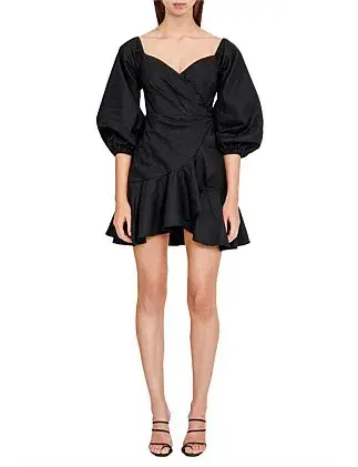 Significant Other Jasmine Short Sleeve Mini Dress Black Size AU 12 - Image 2
