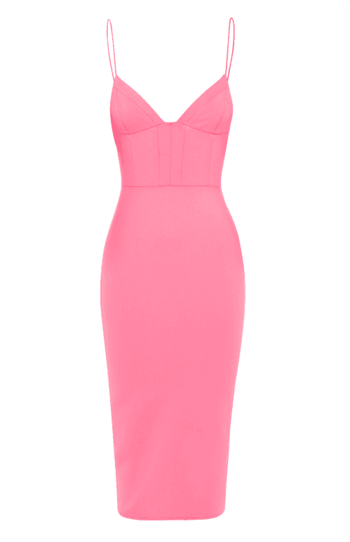 Alex Perry Ivy Stretch Dress Pink Size 8 for rent on The Volte - main image