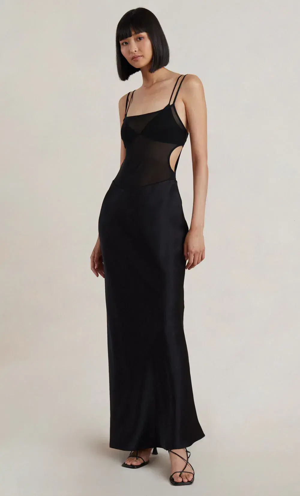 Bec & Bridge Lindsey Cut Out Maxi Dress Black Size 16  - Image 1