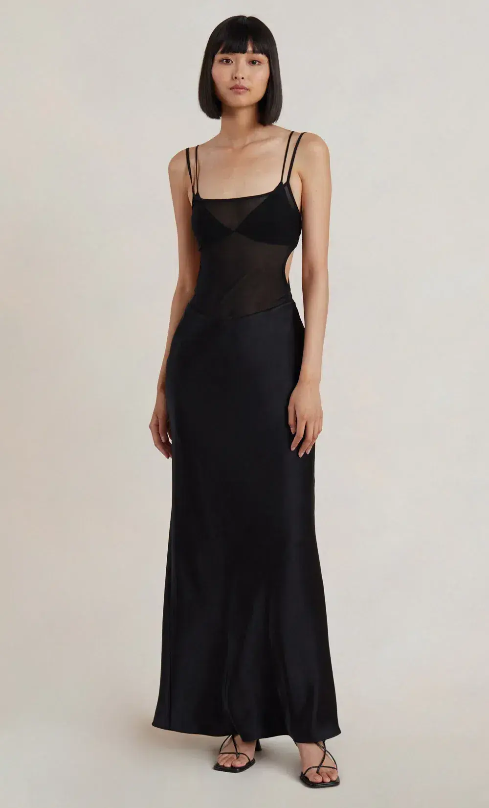 Bec & Bridge Lindsey Cut Out Maxi Dress Black Size 16  - Image 5