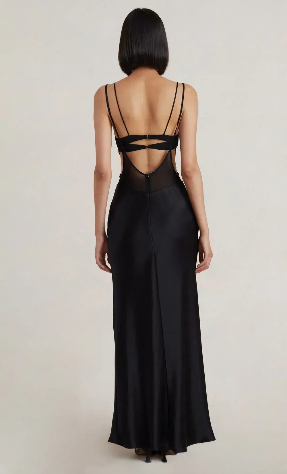 Bec & Bridge Lindsey Cut Out Maxi Dress Black Size 16  - Image 3