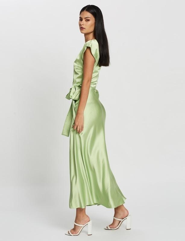 Bec & Bridge Apple Eyes Midi Dress Green Size 8 for rent on The Volte - main image