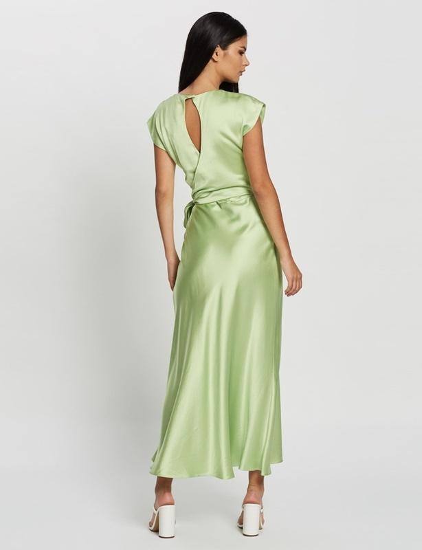 Bec & Bridge Apple Eyes Midi Dress Green Size 8 - Image 4