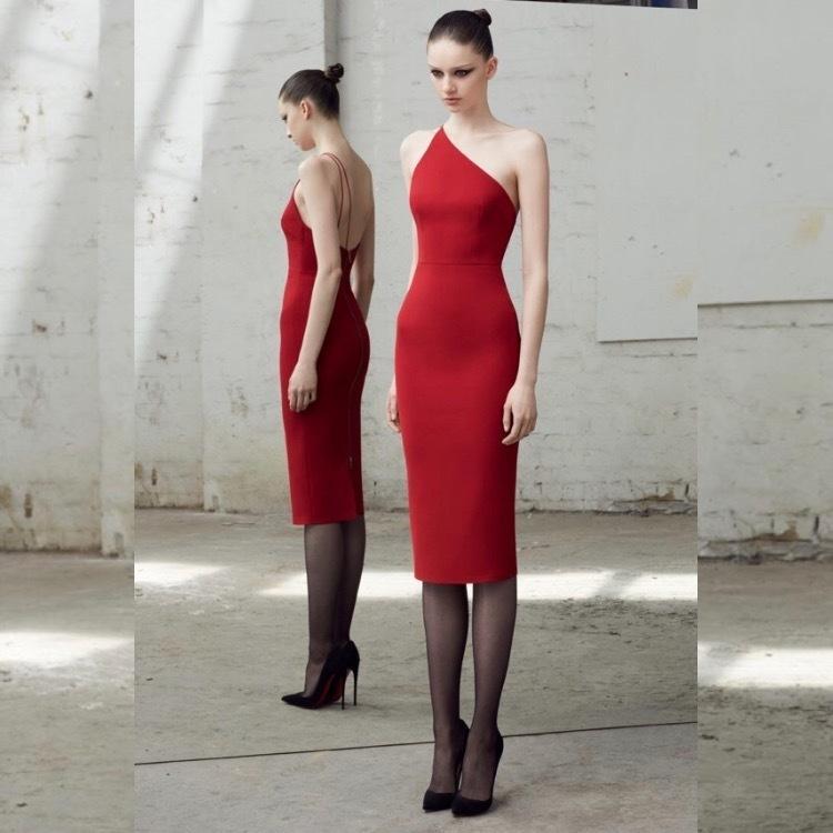 Alex Perry Rumer Dress Red Size 10 - Image 1
