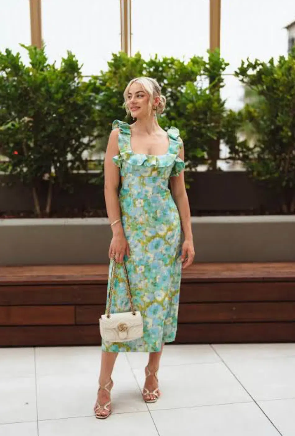 Zimmermann High Tide Frilled Midi Dress Floral Size 0 / Au 8 - Image 3