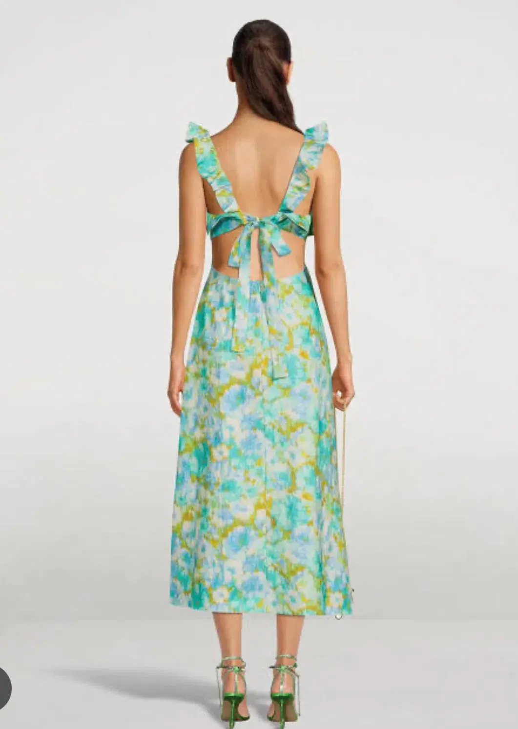 Zimmermann High Tide Frilled Midi Dress Floral Size 0 / Au 8 - Image 2