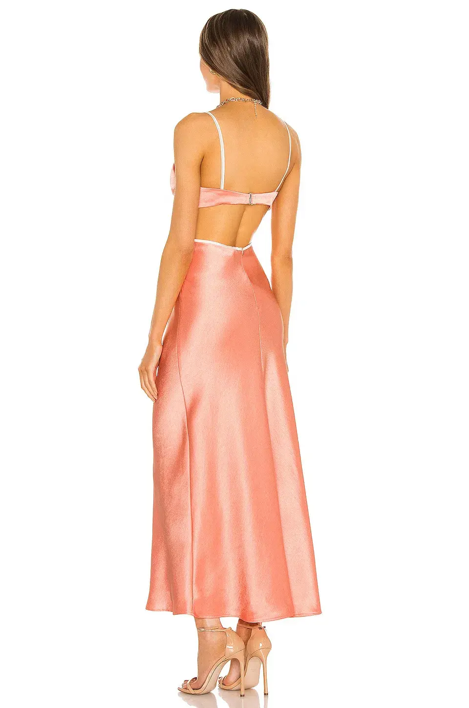 Bec & Bridge Veronique Maxi Dress Coral Size 12 for rent on The Volte - main image