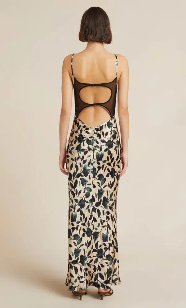 Bec & Bridge Silhouette Vine Maxi Dress Print Size 10 - Image 2