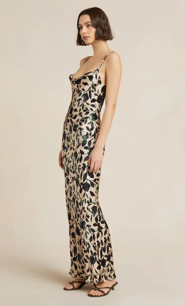 Bec & Bridge Silhouette Vine Maxi Dress Print Size 10 - Image 3