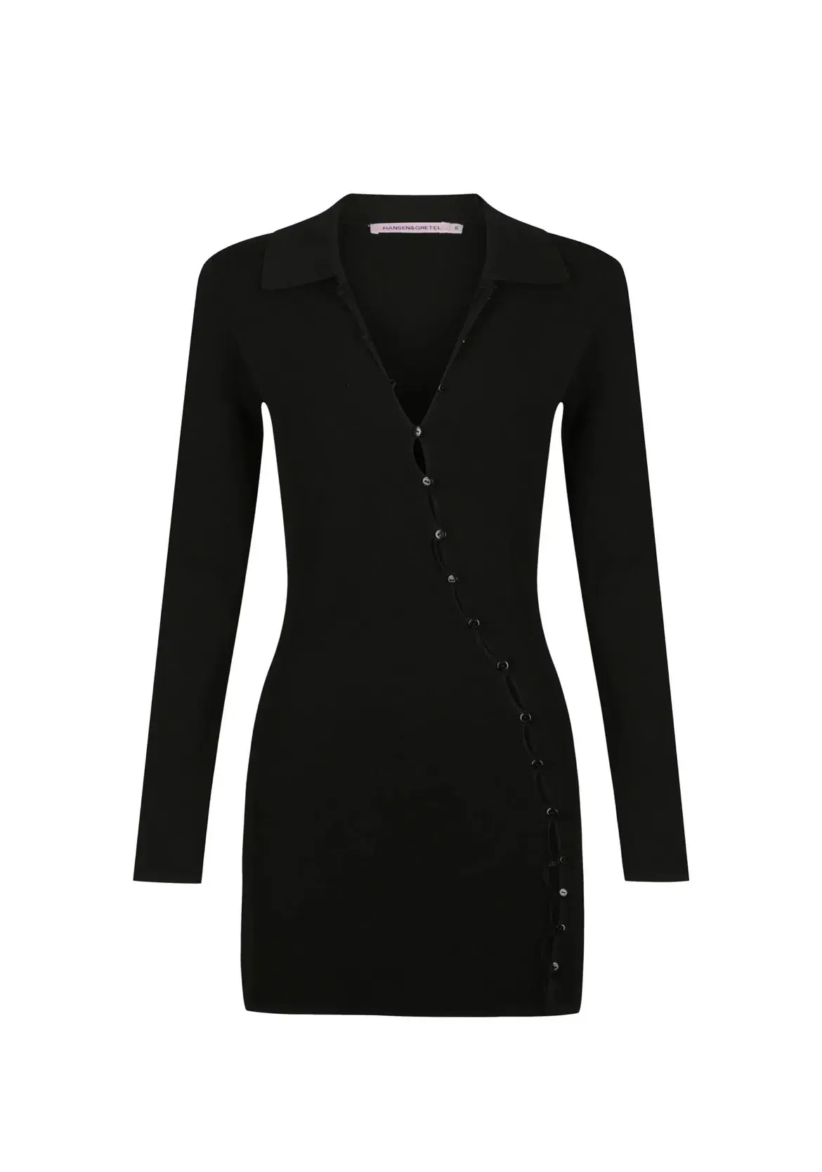 Hansen & Gretel Brydie Mini Dress Black Size L/Au 12  - Image 4