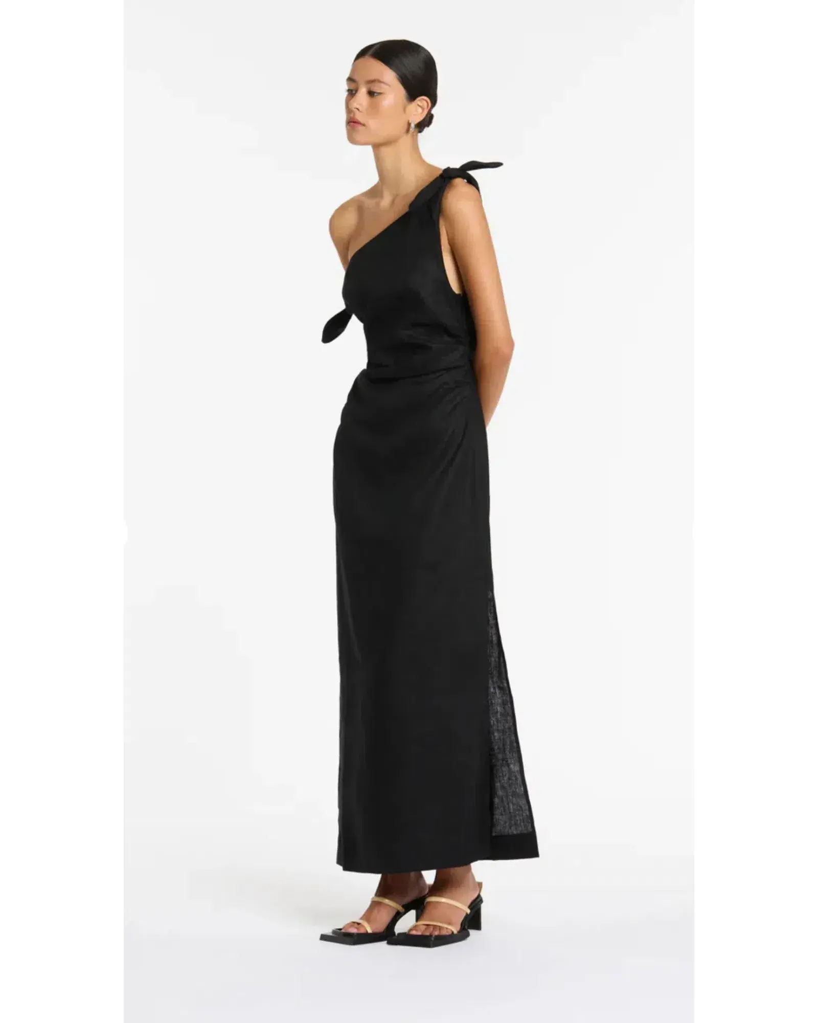 Sir the Label Bettina Off Shoulder Dress Black Size AU 10 - Image 3