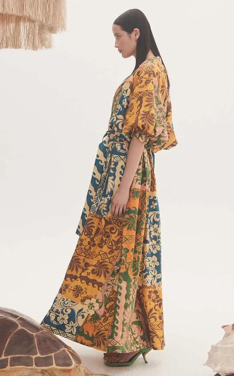 Alemais Archie Wrap Dress Multi Size 14 - Image 2