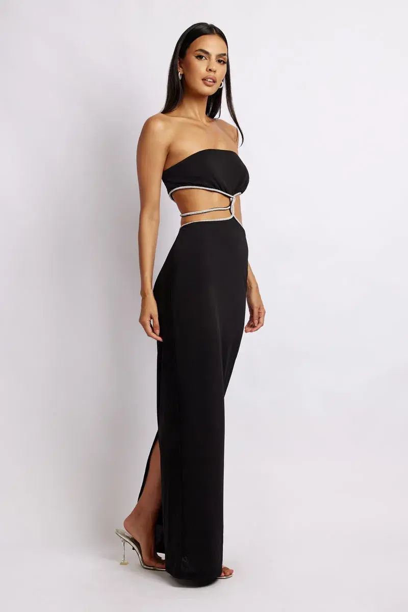 Meshki Billie Maxi Dress Black Size S/Au 8  - Image 2