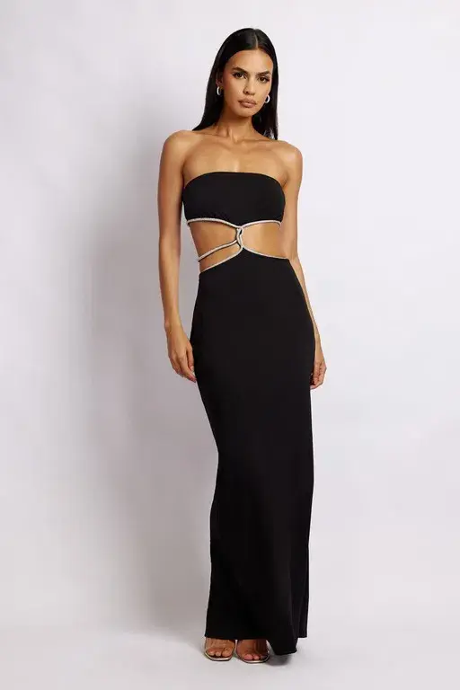 Meshki Billie Maxi Dress Black Size S/Au 8  - Image 1