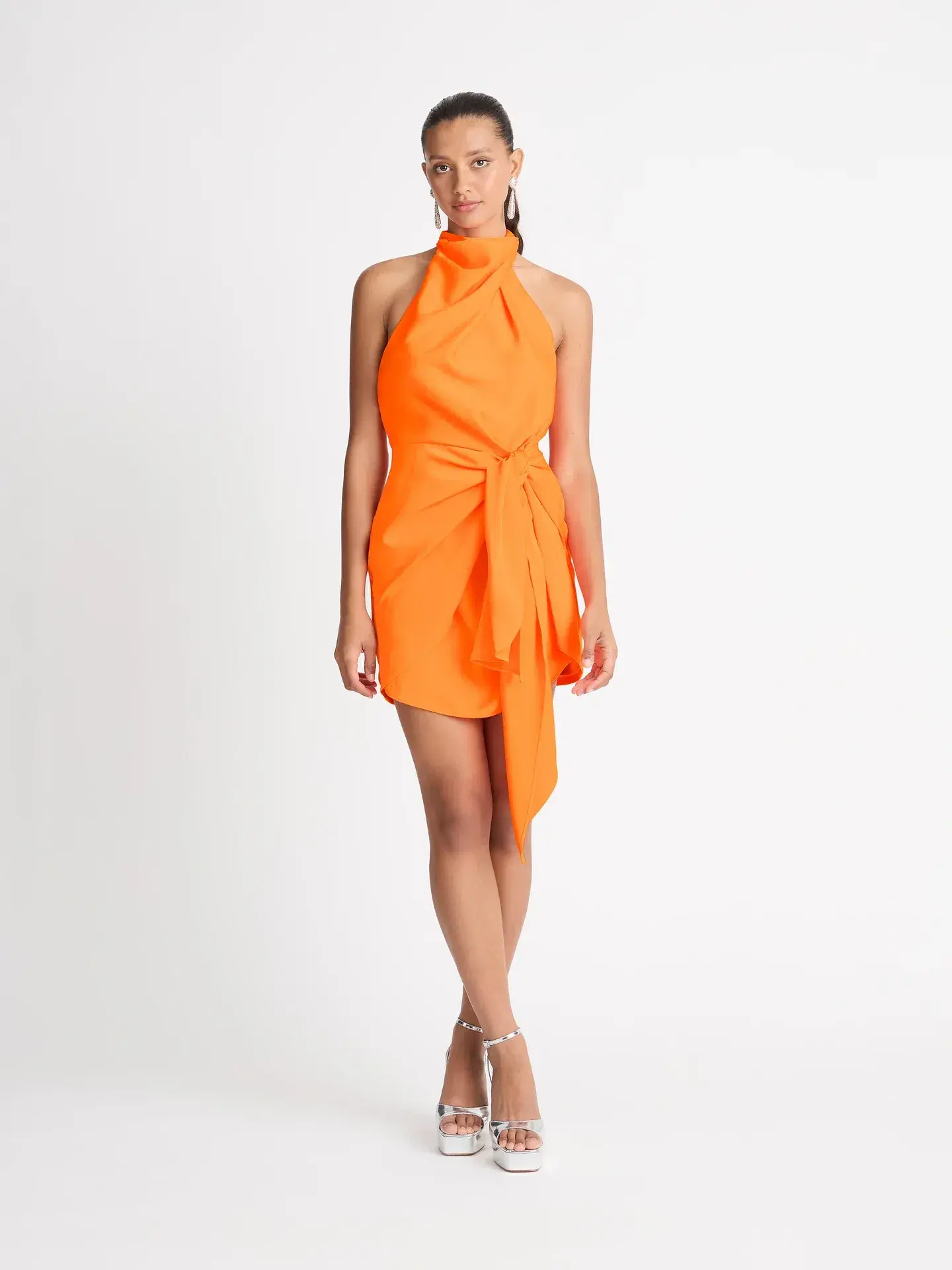 Sheike Mini Eternal Flame Dress Orange Size 14 - Image 1