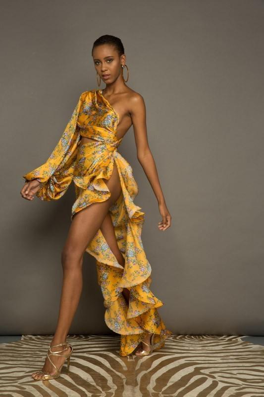 Bronx & Banco Hanna Gown Floral Size 6 for rent on The Volte - main image