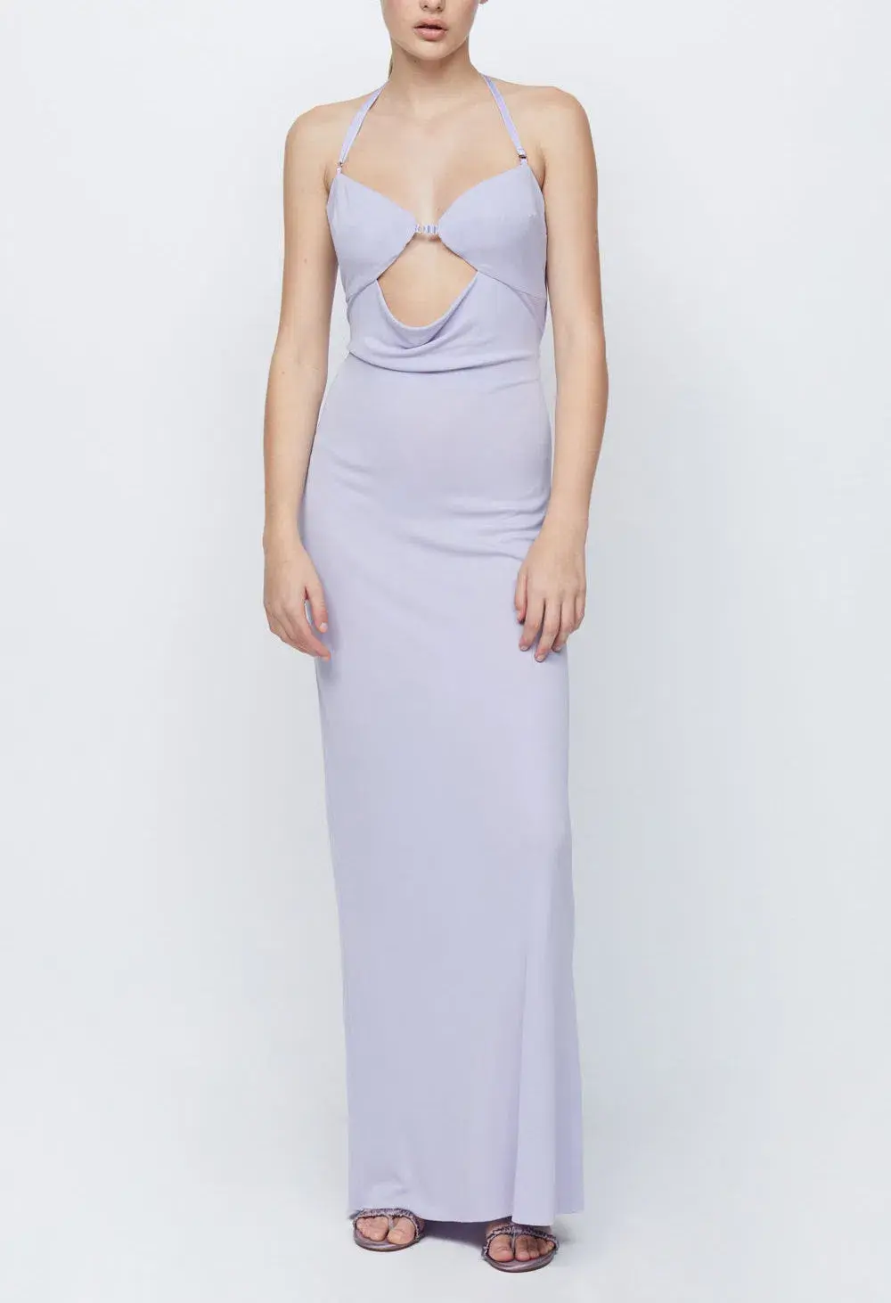 Bec & Bridge Amara Halter Maxi Dress Purple Size 8 / S - Image 1
