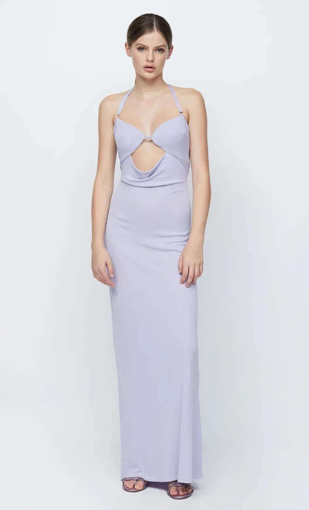 Bec & Bridge Amara Halter Maxi Dress Purple Size 8 / S - Image 3