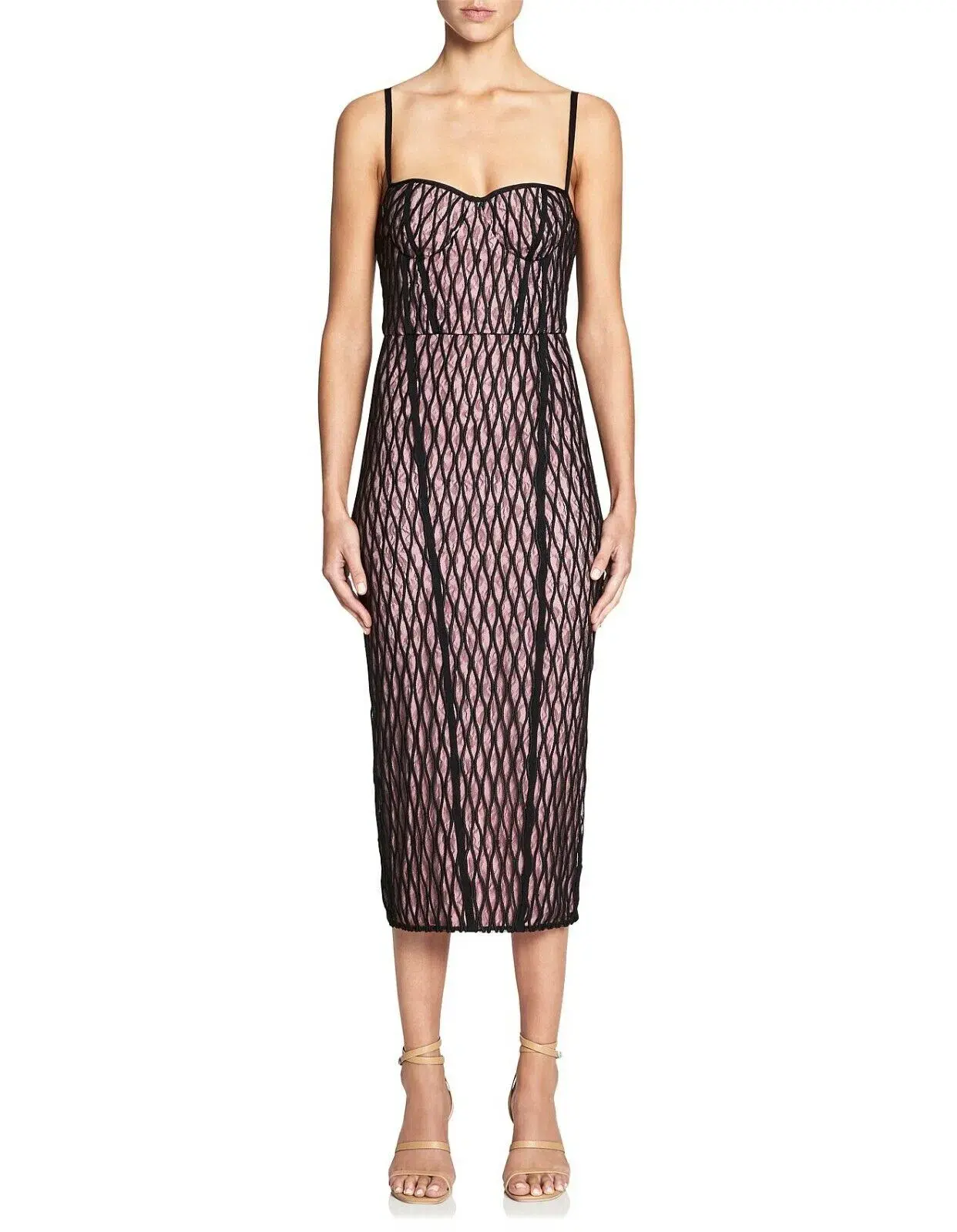 Manning Cartell Womens Pencil Dress Ropes & Cords Blaconette Lace Size 10 - Image 1