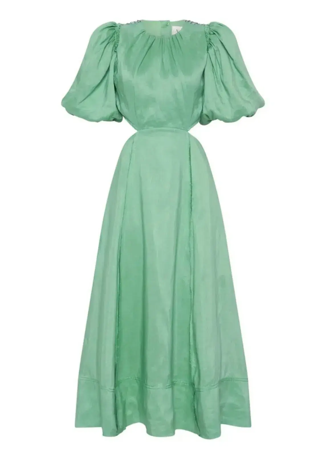 Aje Relic Beaded Mini Dress Green Size 10 - Image 4