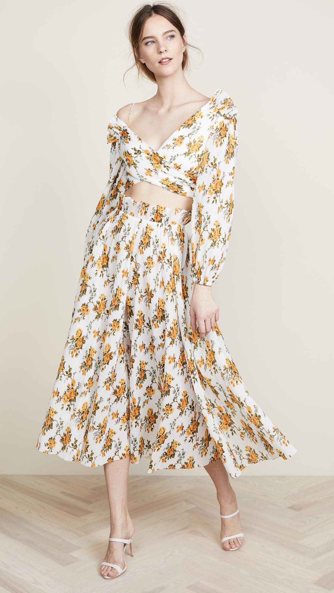 Zimmermann Golden Plisse Skirt - Image 2