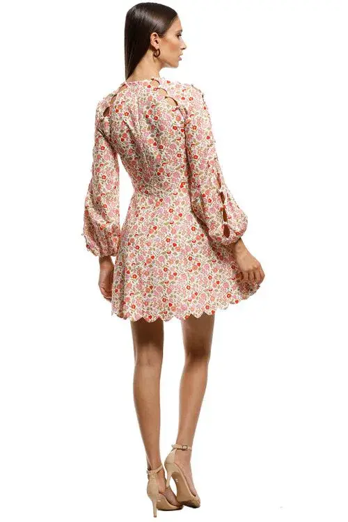 Zimmermann Goldie Scallop Mini Dress Size 0 /AU 8 - Image 3