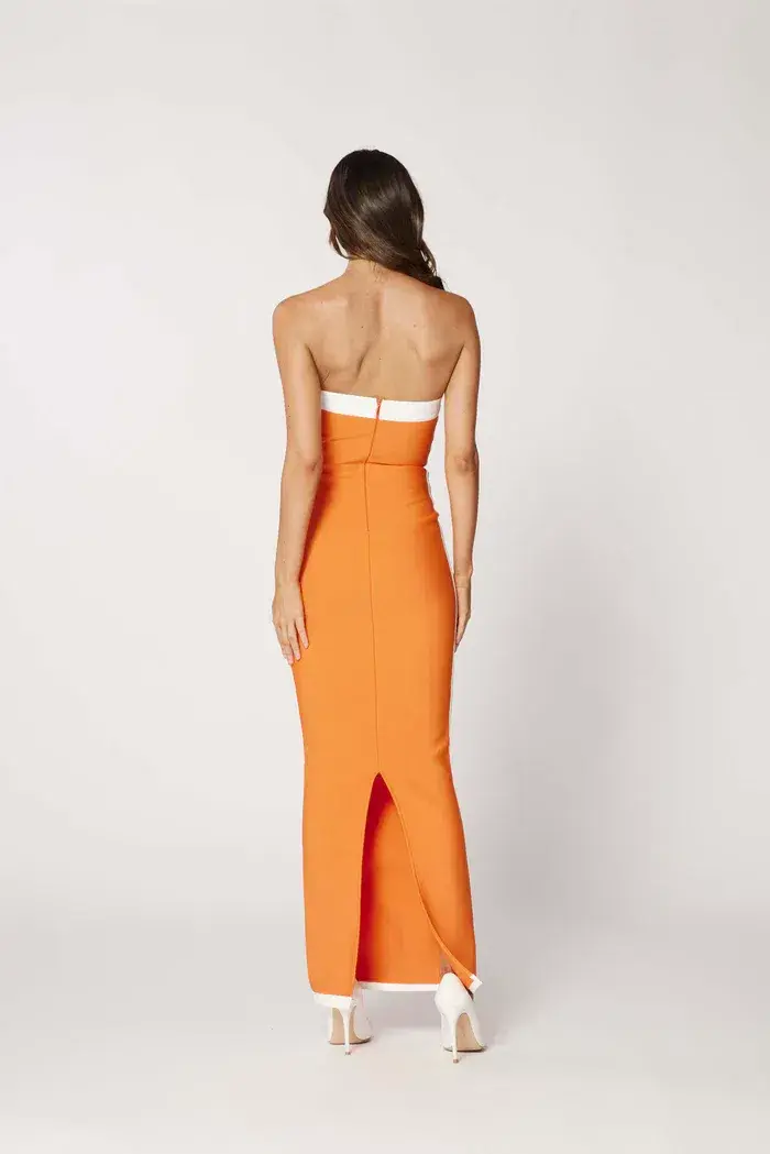 Bianca & Bridgett Ashley Dress Orange Size 6 - Image 4