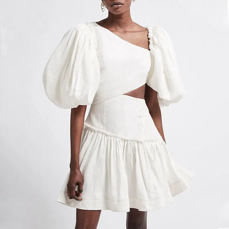 Aje Chateau Mini Dress Ivory Size 8  - Image 2