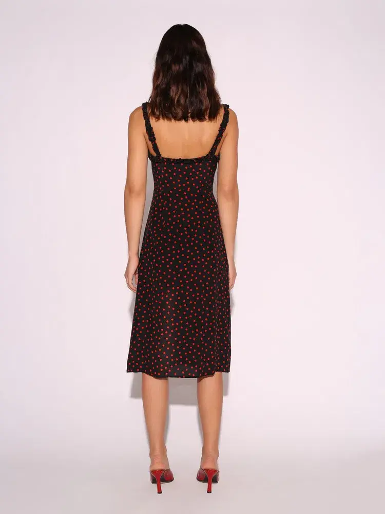 Realisation Par The Juliet Midi Dress in Italia Spot Size M / Au 10 for rent on The Volte - main image