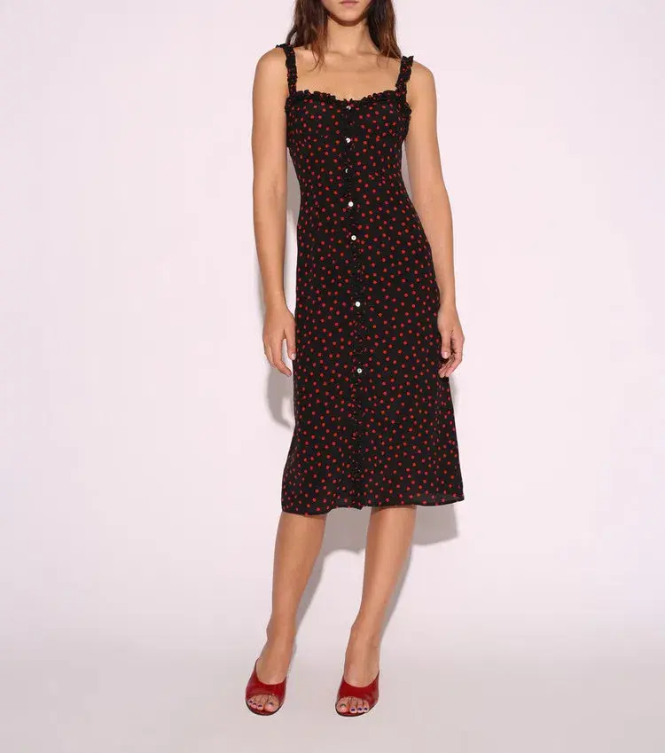 Realisation Par The Juliet Midi Dress in Italia Spot Size M / Au 10 for rent on The Volte - main image