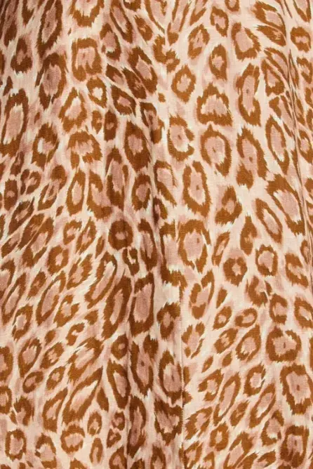 Zimmermann Concert Day Midi Dress Leopard Print Size 1 / Au 10 - Image 4