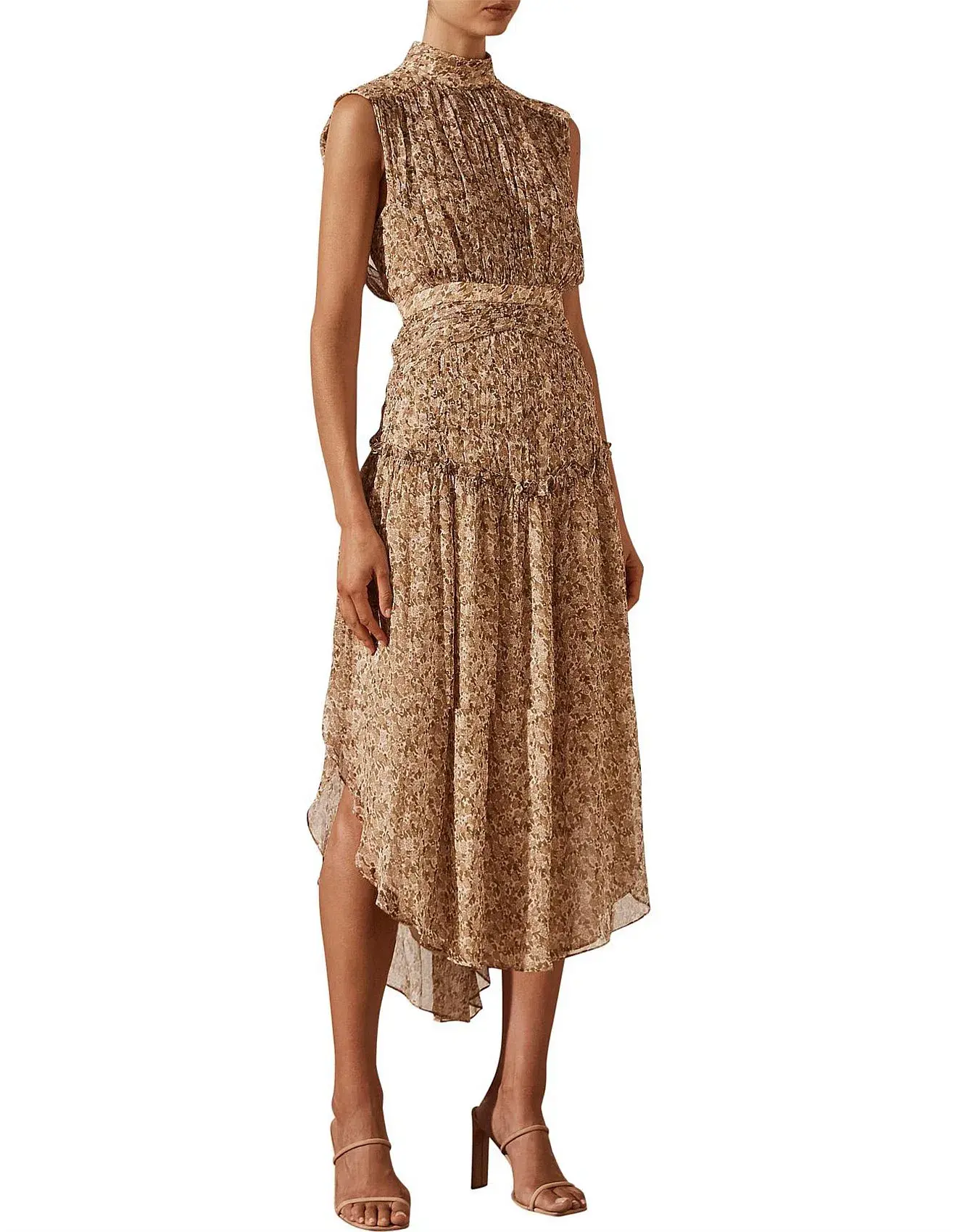 Shona Joy Ambar Sleeveless Midi Dress Floral Size 8 / S - Image 2