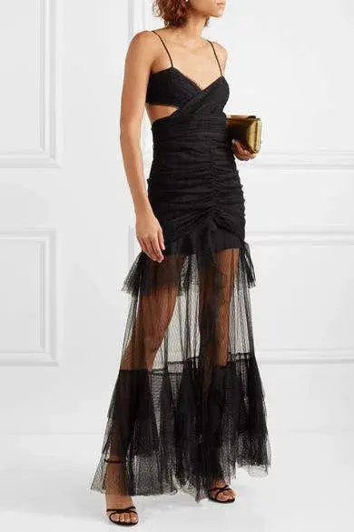 Alice McCall The Only Exception Tulle Maxi Dress Black Size 10 - Image 2