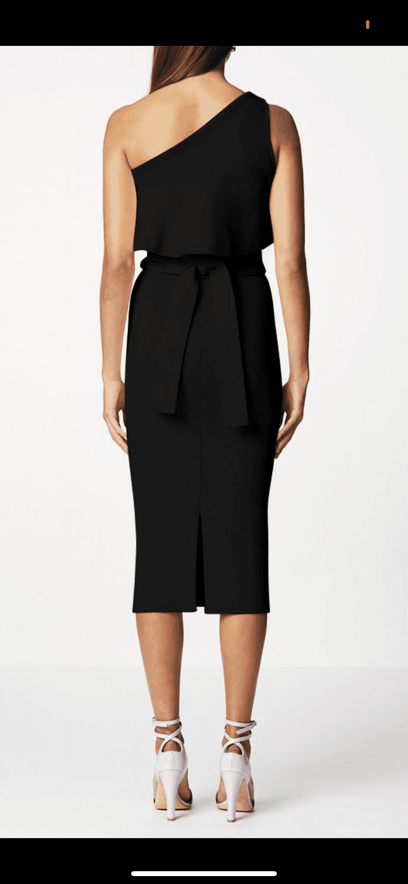 Scanlan Theodore - crepe dress black sz 6 for rent on The Volte - main image