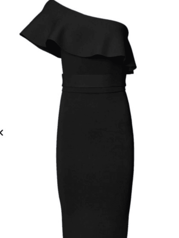 Scanlan Theodore - crepe dress black sz 6 - Image 2