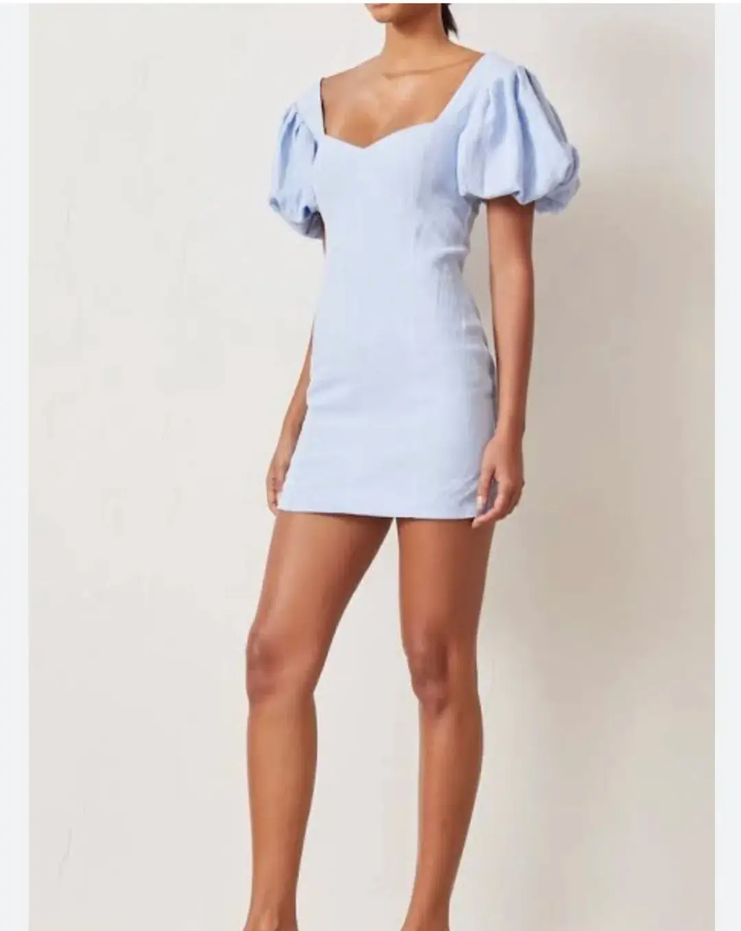 Bec & Bridge Anika Mini Dress Blue Size 10  for rent on The Volte - main image