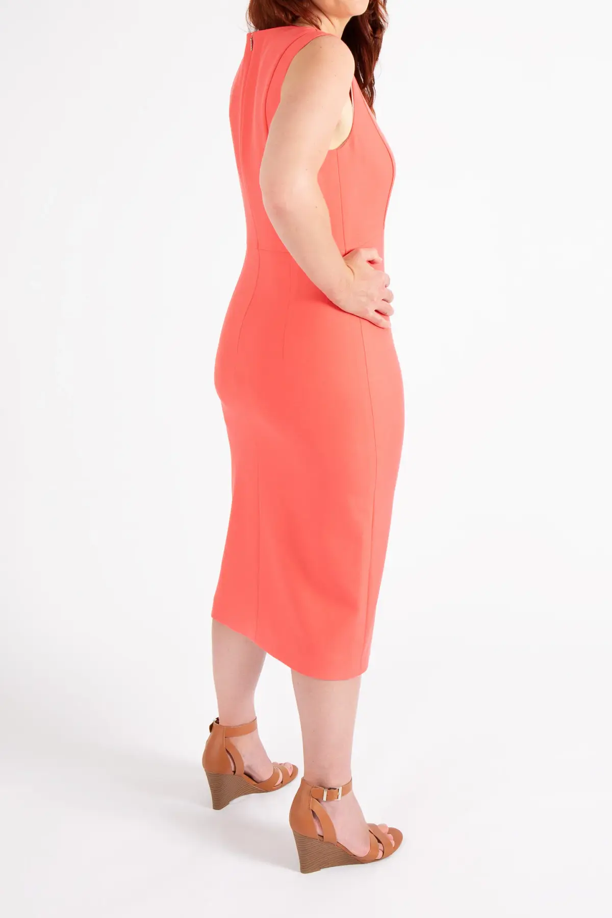 Hugo Boss Sleeveless Dress Bright Pink Size 10 - Image 4