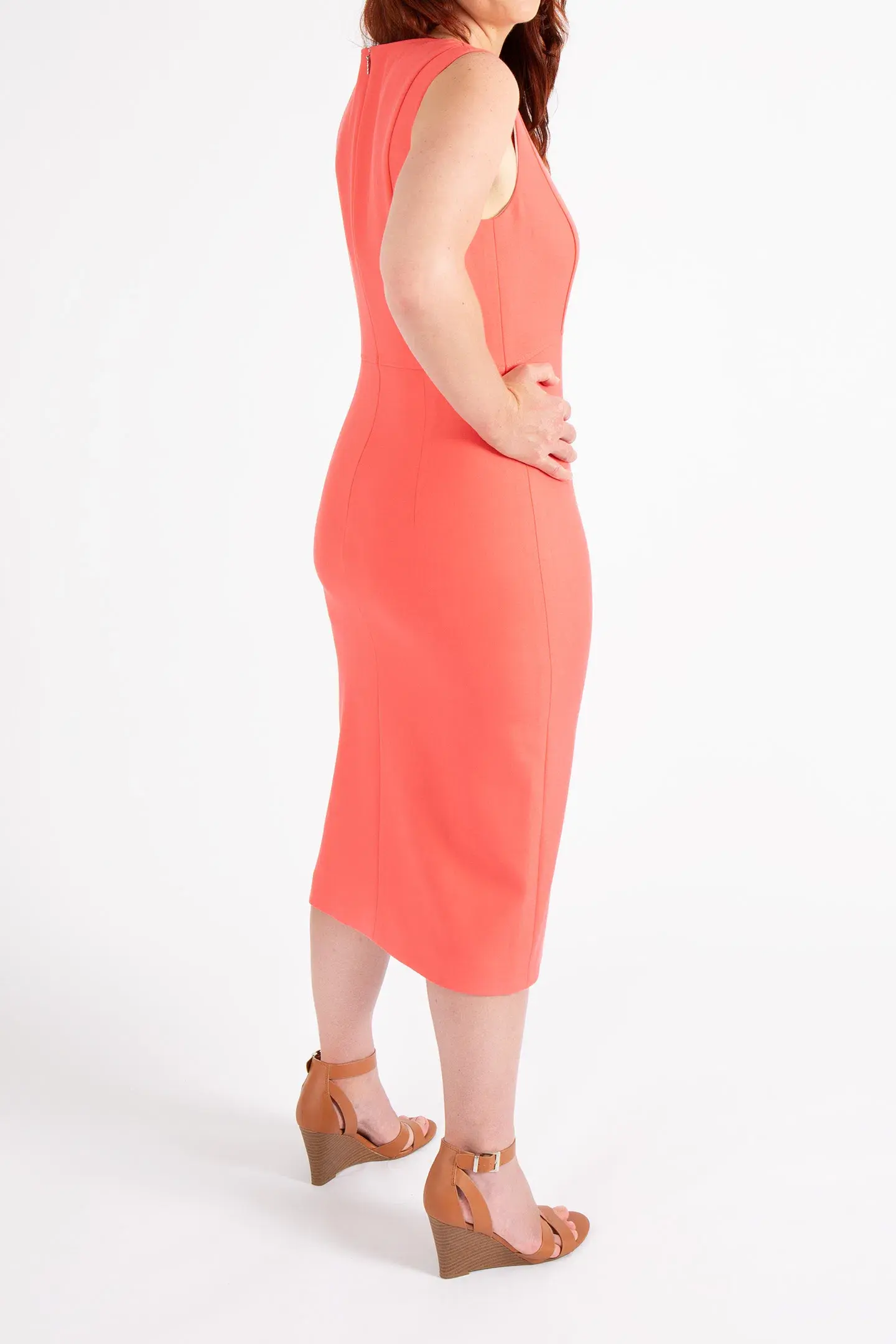 Hugo Boss Sleeveless Dress Bright Pink Size 10 - Image 4