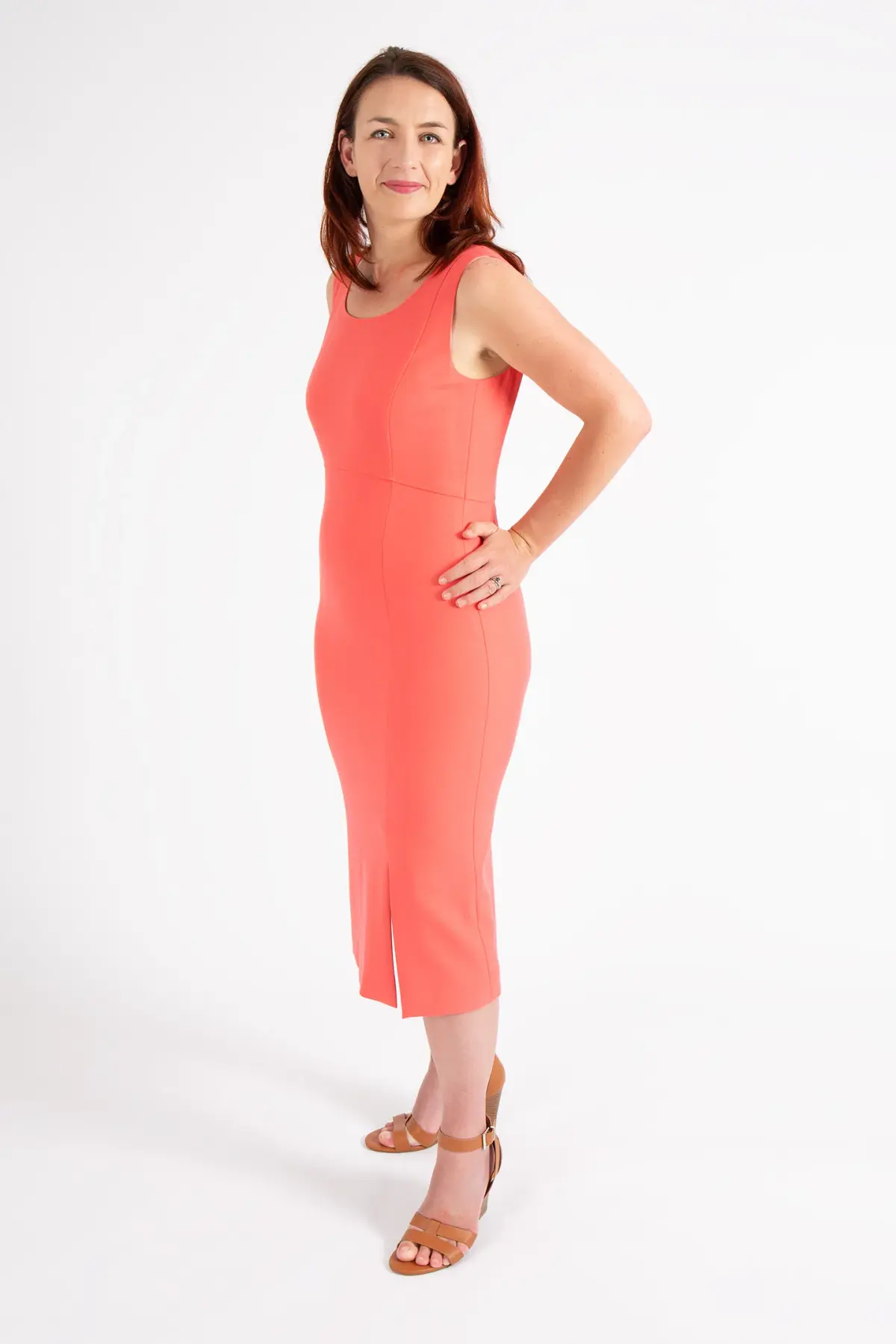 Hugo Boss Sleeveless Dress Bright Pink Size 10 - Image 2