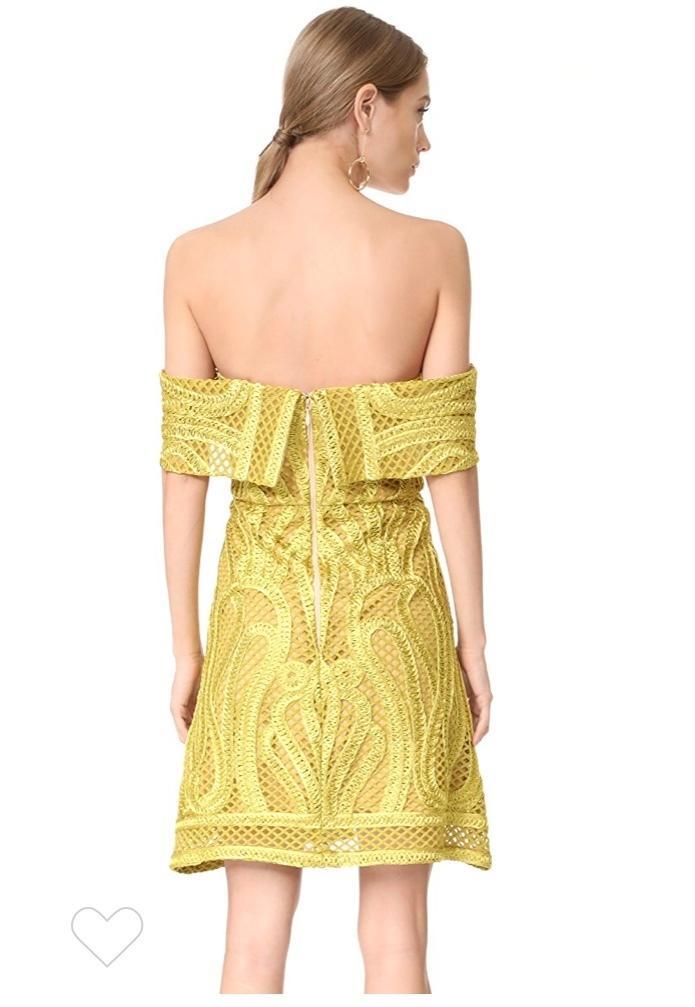 Thurley Ravello Strapless Mini Dress Yellow Size 10 for rent on The Volte - main image