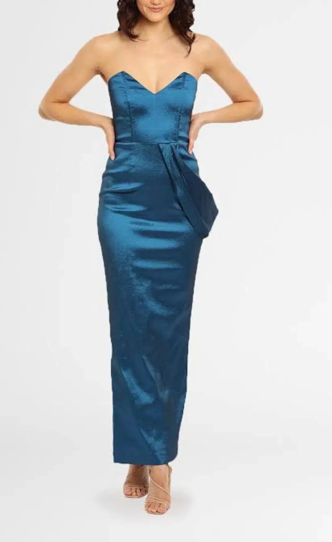 Elle Zeitoune One Shoulder Satin Dress - Image 1